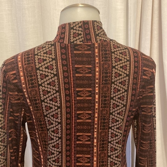 BCBGENERATION SIZE XS long sleeve fall BCBG black print dress - Picture 4 of 7